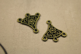 Коннектор 2х1.9 см 10 шт под античную т.бронзу