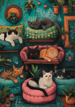 " ФРЕЯ" Пазл 1000 элемент. PZL- 1000/ 69 Кошкин дом