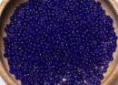 Бисер Чехия круглый 06/0 50г 30100h прозрачный темно-синий квадратное отверстие